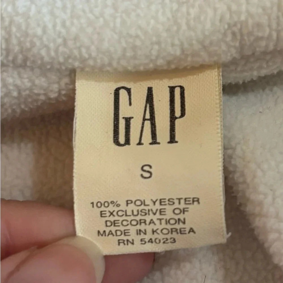 Gap White Lightweight Puffy Puffer Jacket Size Small - Picture 5 of 16